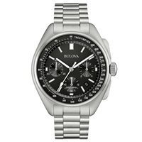 Armbanduhr Bulova Herr Lunar Pilot in Stahl 96B258 - 96B258
